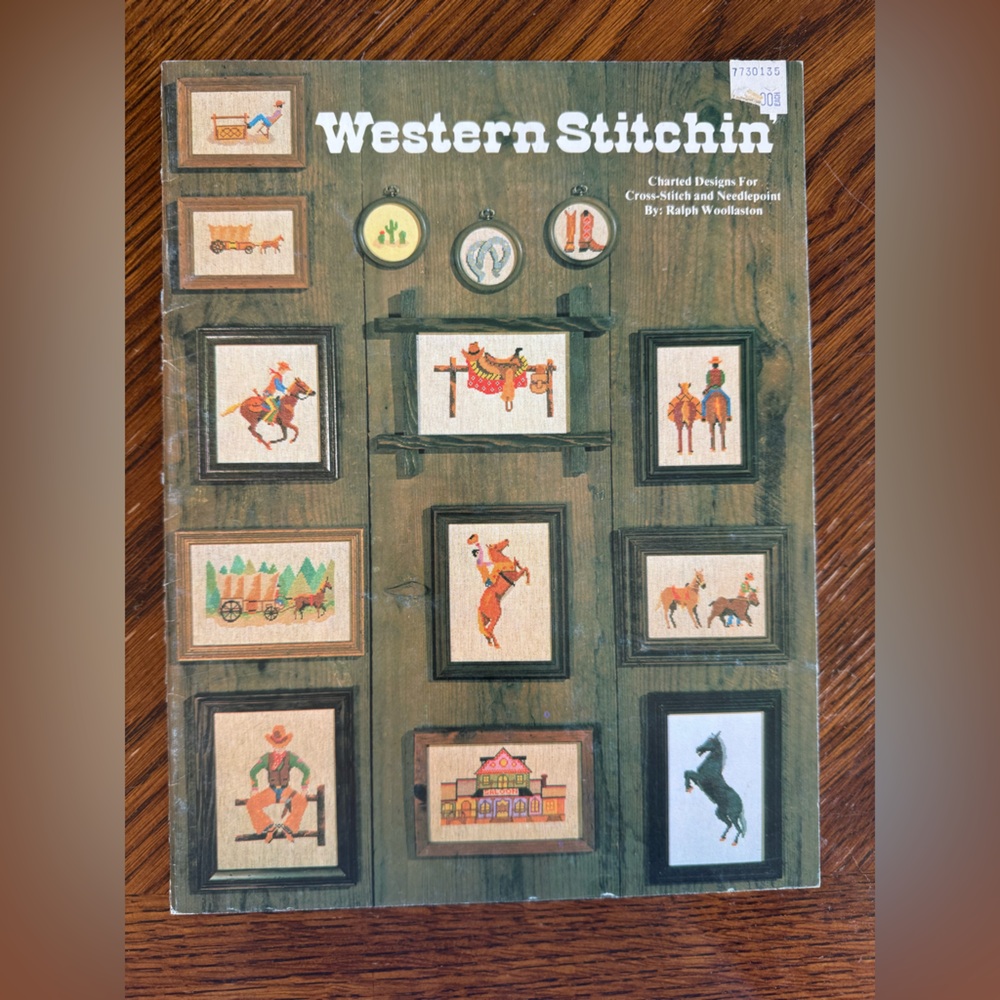 Western Stitchin Counted Cross Stitch Pattern Leaflet Ralph‎ Woollaston